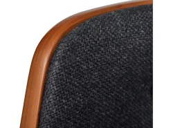 Clearance vidaxl Bancos de bar 2 pcs madeira curvada e tecido Cinzento