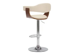 Online Bancos de bar 2 pcs madeira curvada e couro artificial PT729921 Creme