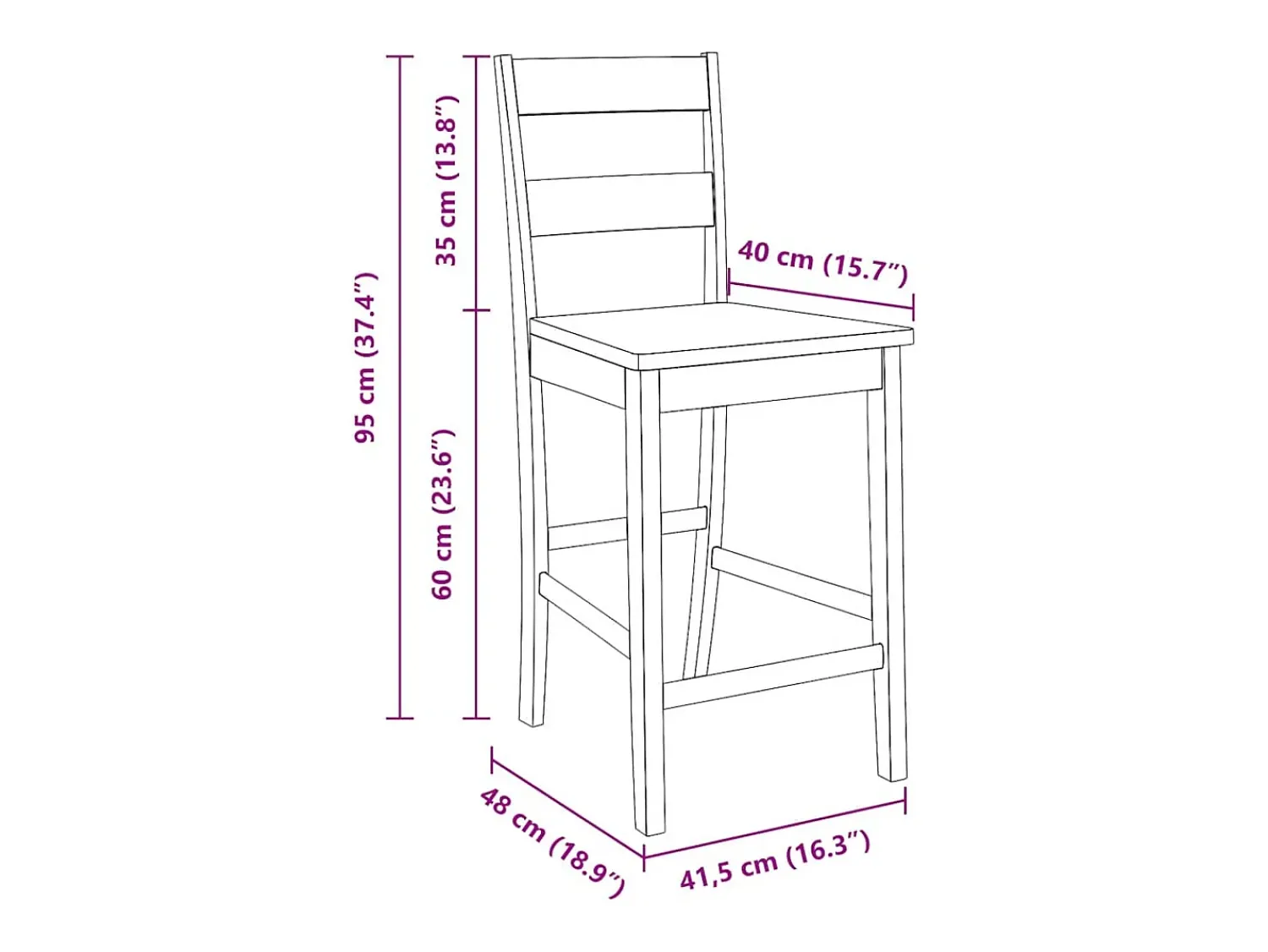 Online vidaxl Bancos de bar 2 pcs madeira de seringueira maciça Branco