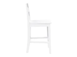 Online vidaxl Bancos de bar 2 pcs madeira de seringueira maciça Branco