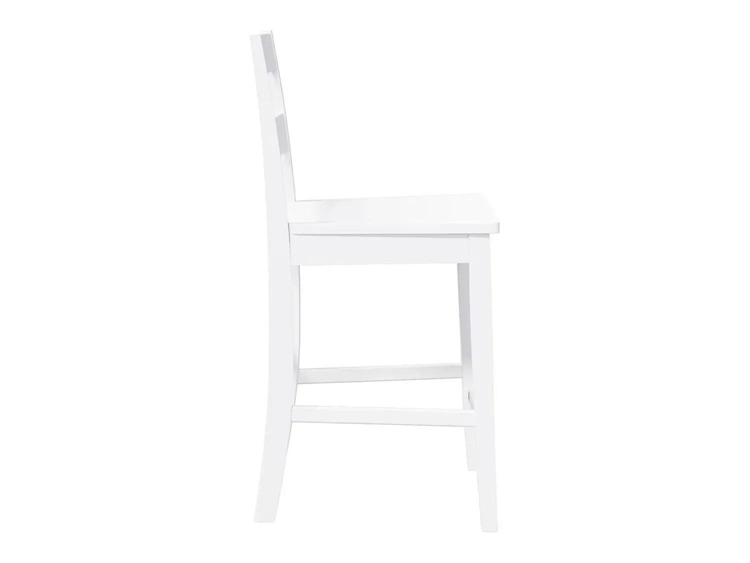 Online vidaxl Bancos de bar 2 pcs madeira de seringueira maciça Branco