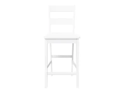 Online vidaxl Bancos de bar 2 pcs madeira de seringueira maciça Branco
