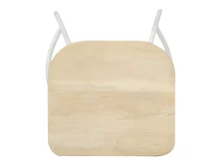 vidaxl Bancos de bar 2 pcs madeira de mangueira maciça Natural claro