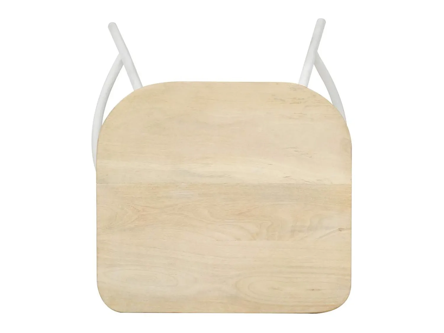 vidaxl Bancos de bar 2 pcs madeira de mangueira maciça Natural claro