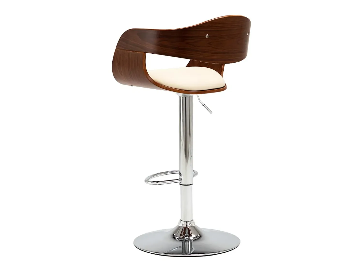 Bancos de bar 2 pcs madeira curvada e couro artificial PT637938^ Banco