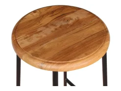 Banco*vidaxl Bancos de bar 2 pcs madeira de teca maciça Natural claro