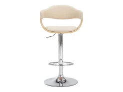 Online Bancos de bar 2 pcs madeira curvada e couro artificial PT913337 Creme