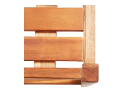 Sale vidaxl Bancos de bar 2 pcs madeira de acácia maciça Natural claro