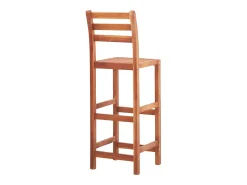 Sale vidaxl Bancos de bar 2 pcs madeira de acácia maciça Natural claro