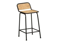 Banco|vidaxl Bancos de bar 2 pcs Madeira Maciça de Mangueira Rústica Natural claro