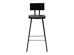 Banco|vidaxl Bancos de bar 2 pcs madeira recuperada maciça Natural claro