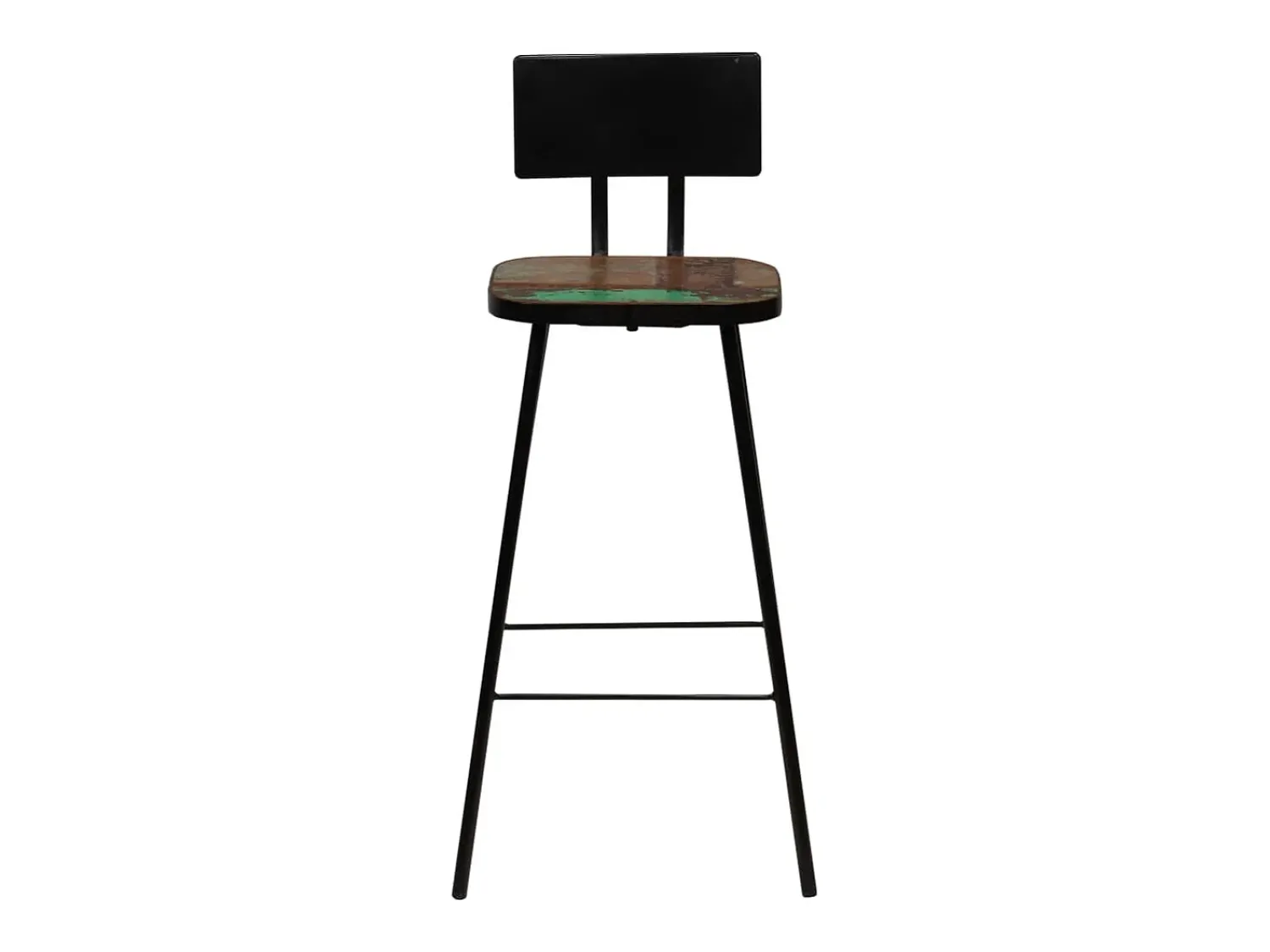 Banco|vidaxl Bancos de bar 2 pcs madeira recuperada maciça Natural claro
