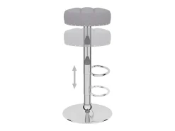 Discount vidaxl Bancos de bar 2 pcs tecido Cinzento