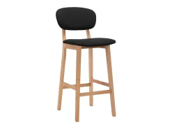 Banco|vidaxl Bancos de bar 2 pcs tecido Preto