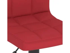 Banco*vidaxl Bancos de bar 2 pcs tecido tinto Vermelho