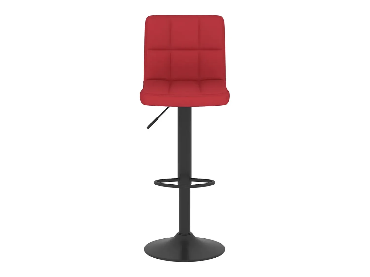Banco*vidaxl Bancos de bar 2 pcs tecido tinto Vermelho