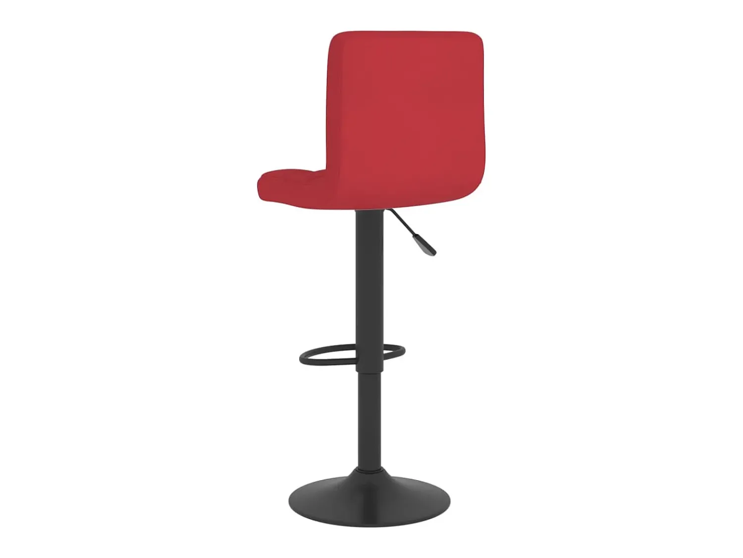Banco*vidaxl Bancos de bar 2 pcs tecido tinto Vermelho