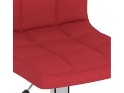 vidaxl Bancos de bar 2 pcs tecido tinto^ Banco