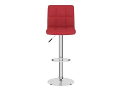 vidaxl Bancos de bar 2 pcs tecido tinto^ Banco