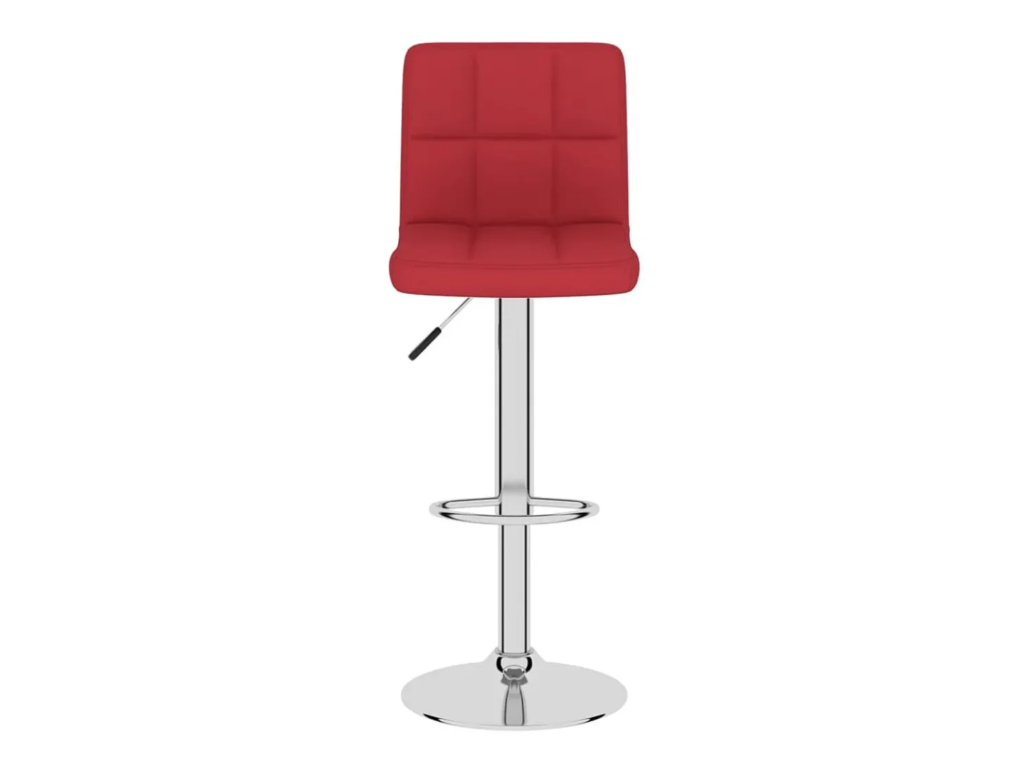 vidaxl Bancos de bar 2 pcs tecido tinto^ Banco