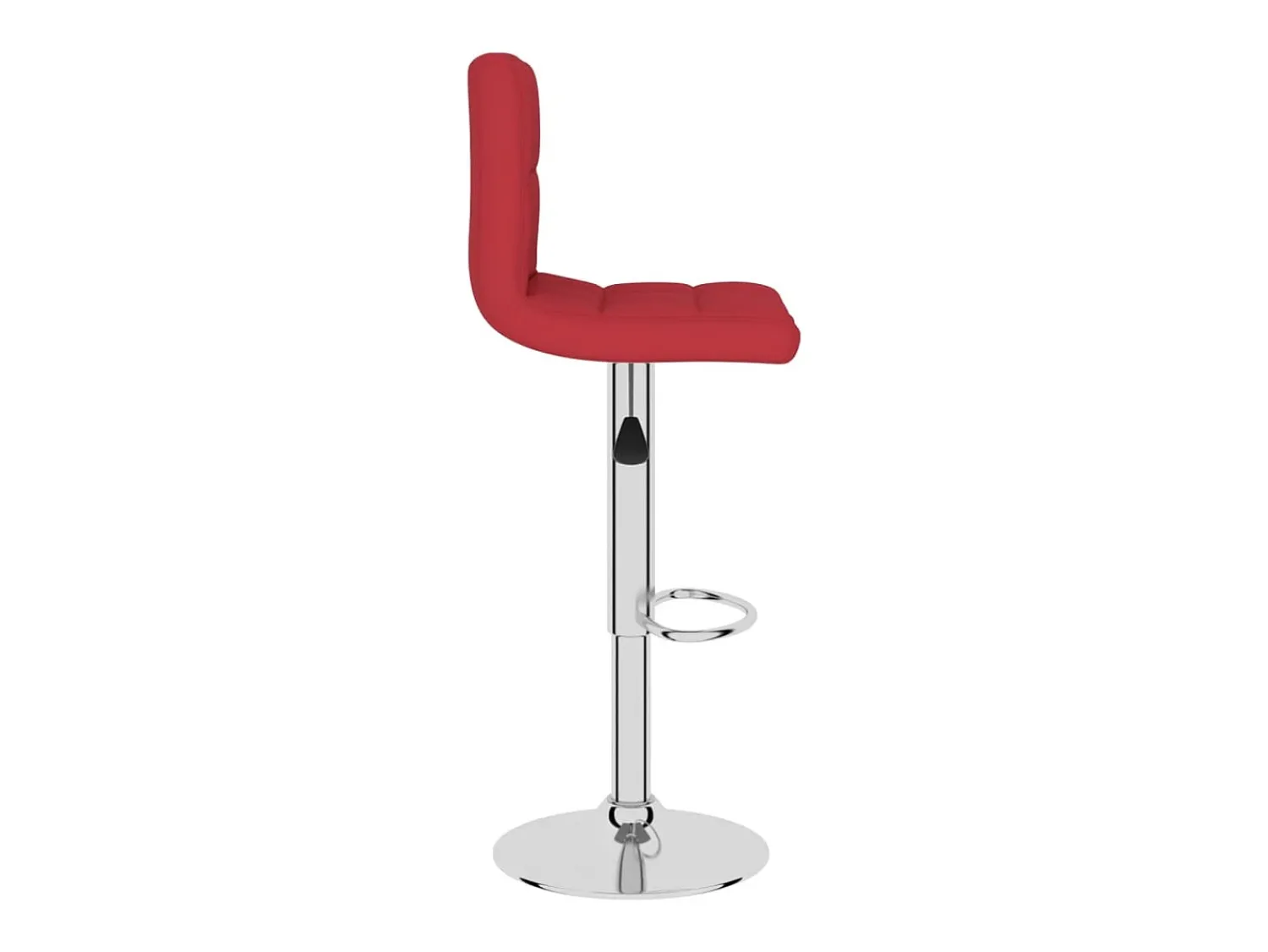 vidaxl Bancos de bar 2 pcs tecido tinto^ Banco