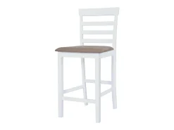 Hot vidaxl Bancos de bar 2 pcs tecido Branco