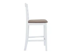 Hot vidaxl Bancos de bar 2 pcs tecido Branco