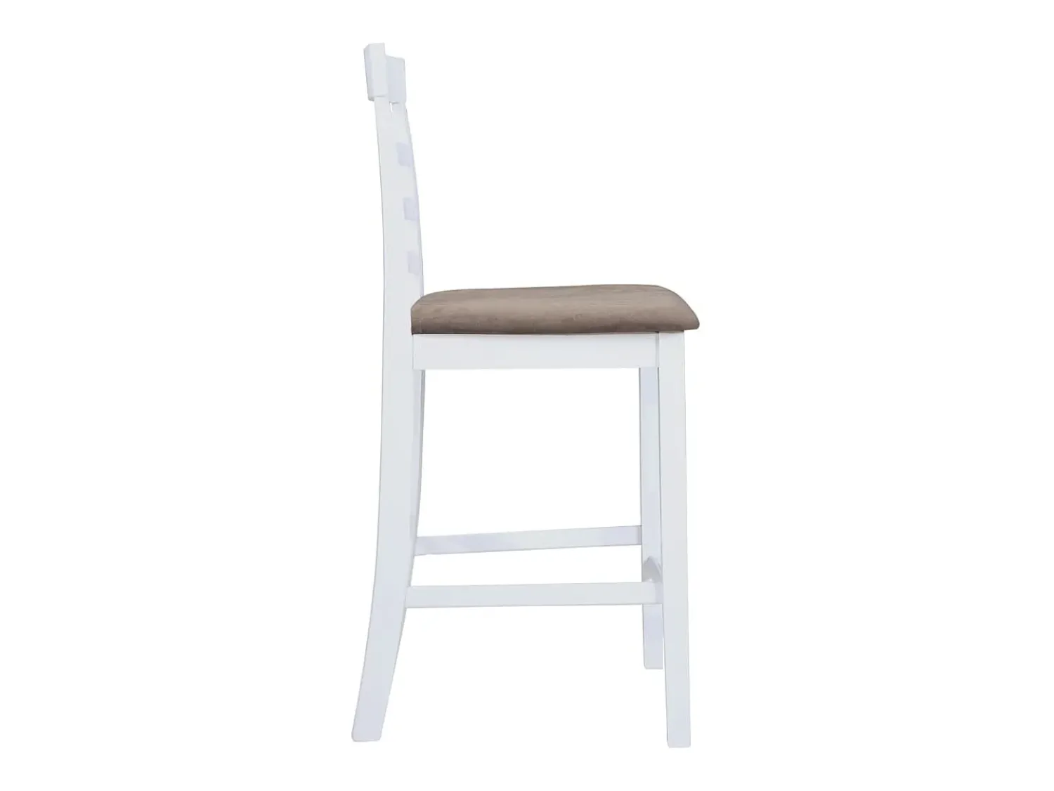 Hot vidaxl Bancos de bar 2 pcs tecido Branco