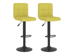 Banco|vidaxl Bancos de bar 2 pcs tecido Verde