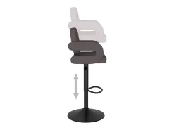 Banco|vidaxl Bancos de bar 2 pcs tecido cinzento-acastanhado Taupe