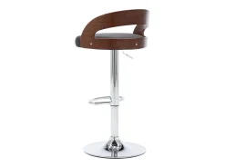 vidaxl Bancos de bar 2 pcs tecido -escuro e madeira curvada^ Banco