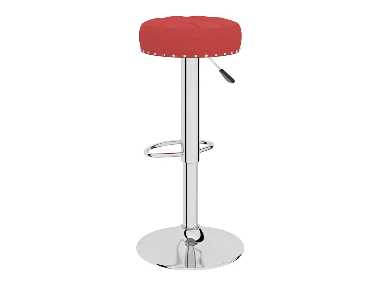 Banco*vidaxl Bancos de bar 2 pcs tecido tinto Vermelho
