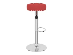 Banco*vidaxl Bancos de bar 2 pcs tecido tinto Vermelho