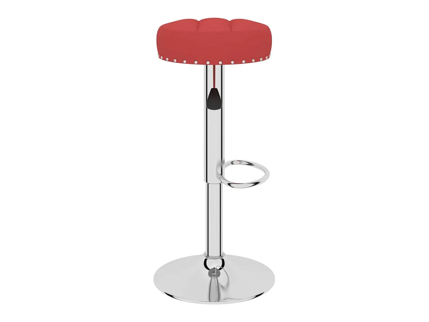 Banco*vidaxl Bancos de bar 2 pcs tecido tinto Vermelho