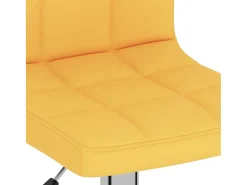 vidaxl Bancos de bar 2 pcs tecido mostarda^ Banco