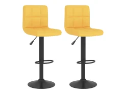 Banco| Bancos de bar 2 pcs tecido mostarda PT920381 Amarelo