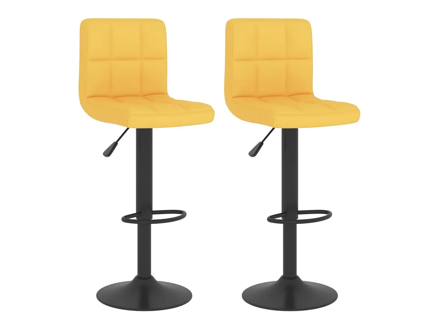 Banco| Bancos de bar 2 pcs tecido mostarda PT920381 Amarelo