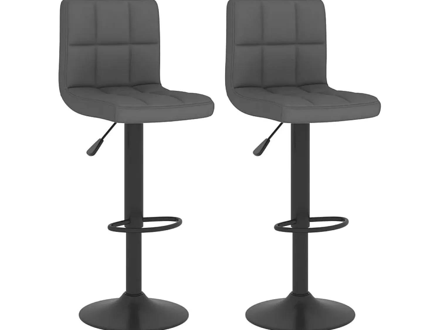 Bancos de bar 2 pcs tecido -escuro PT221509^ Banco