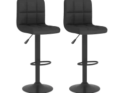 Banco| Bancos de bar 2 pcs tecido PT236680 Preto
