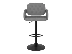 Banco*vidaxl Bancos de bar 2 pcs tecido -claro Cinzento