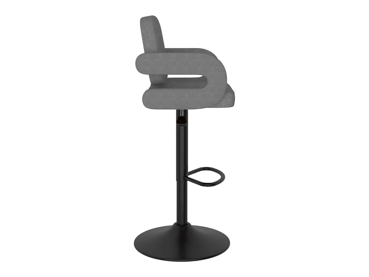 Banco*vidaxl Bancos de bar 2 pcs tecido -claro Cinzento