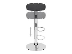 Banco|vidaxl Bancos de bar 2 pcs tecido Preto