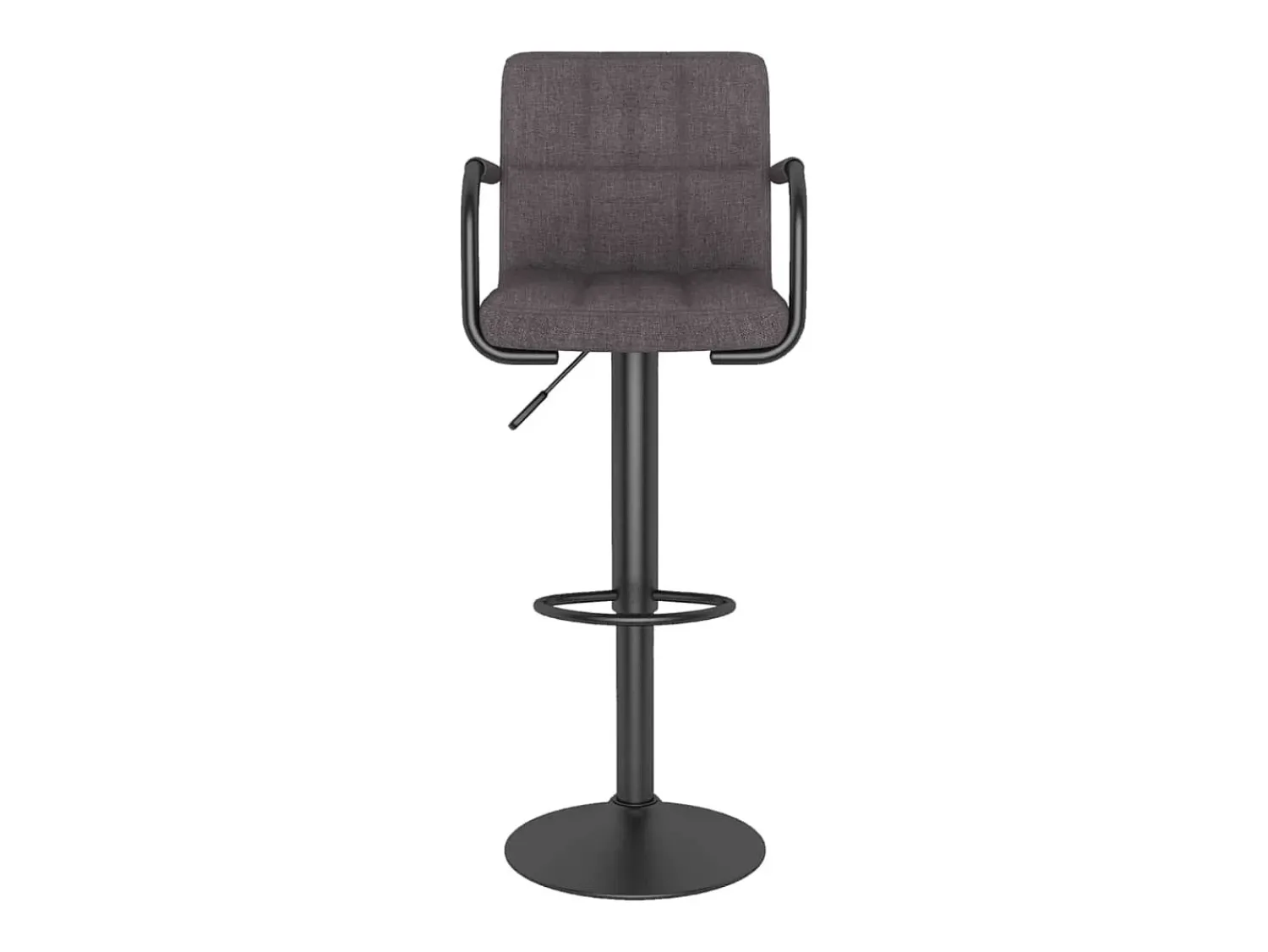 Best vidaxl Bancos de bar 2 pcs tecido cinzento-acastanhado Taupe