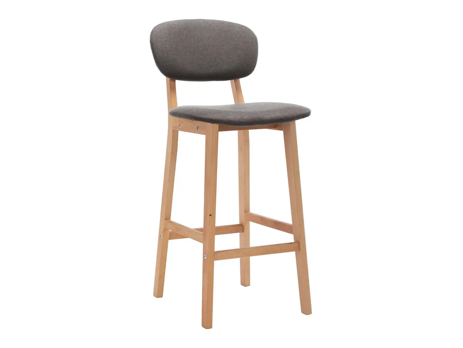 vidaxl Bancos de bar 2 pcs tecido -claro^ Banco