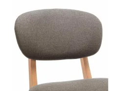 Hot vidaxl Bancos de bar 2 pcs tecido cinzento-acastanhado Taupe