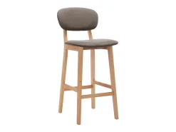 Hot vidaxl Bancos de bar 2 pcs tecido cinzento-acastanhado Taupe