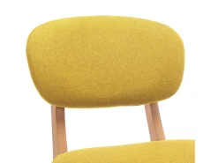 Clearance vidaxl Bancos de bar 2 pcs tecido mostarda Amarelo