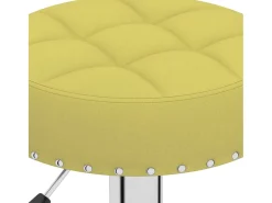 Banco*vidaxl Bancos de bar 2 pcs tecido Verde