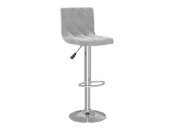 Banco* Bancos de bar 2 pcs veludo -claro PT134162 Cinzento