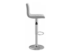 Banco* Bancos de bar 2 pcs veludo -claro PT134162 Cinzento